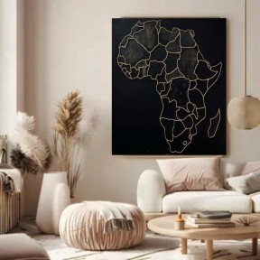 Cuadro de mapa de Africa